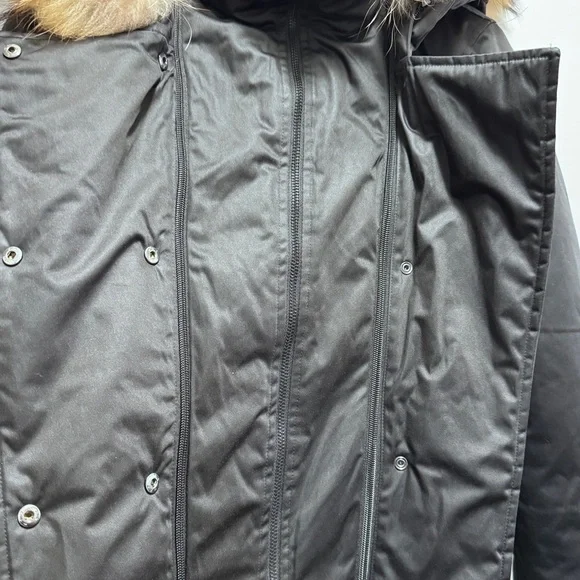 Soia & Kyo Yohann Down Insulated Bomber Black Real Fur Size Large - Picture 7 of 16